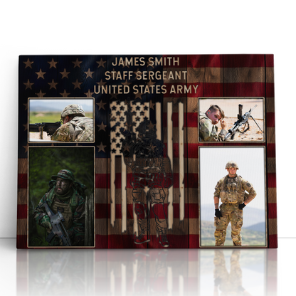 Personalized Military Photo Collage