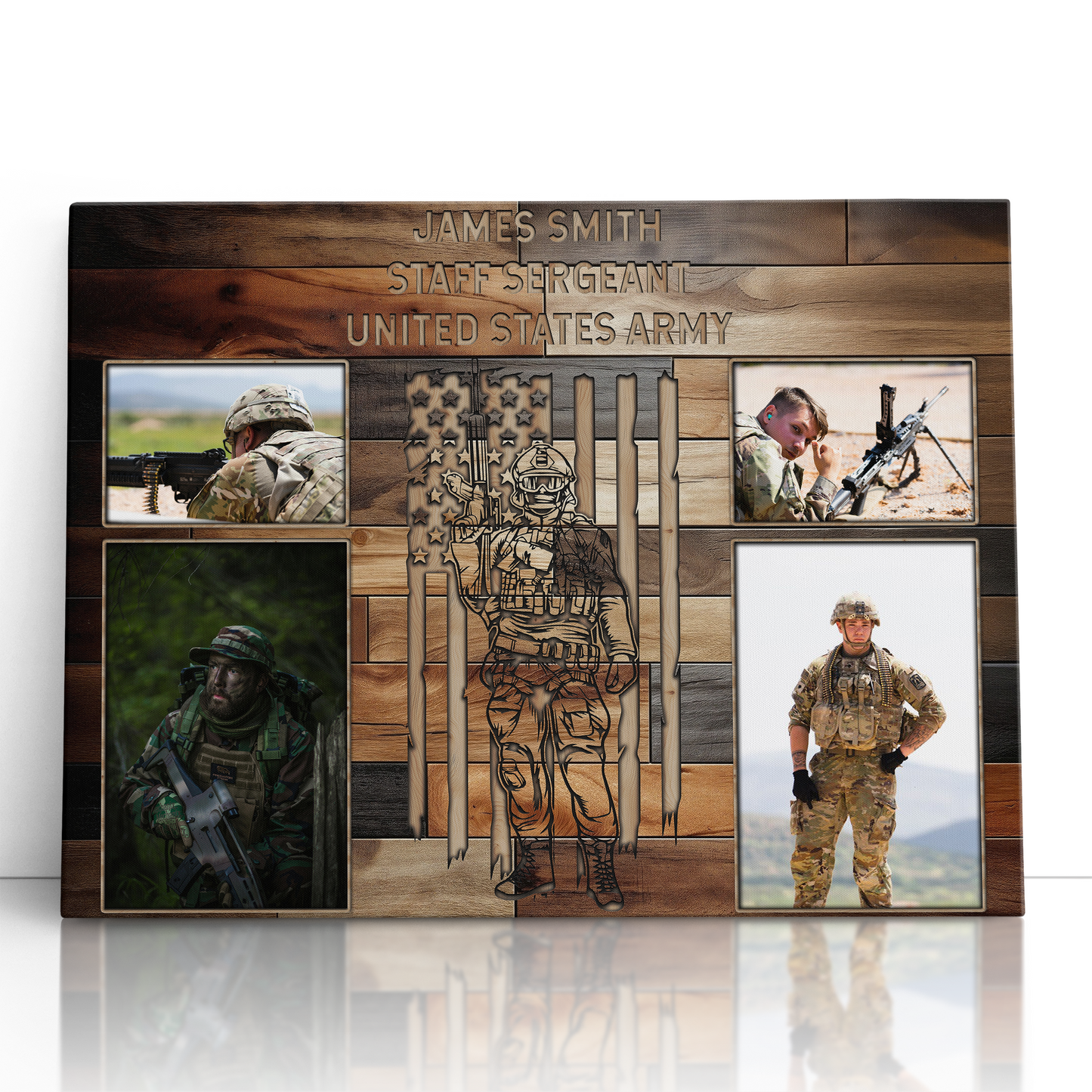 Personalized Military Photo Collage
