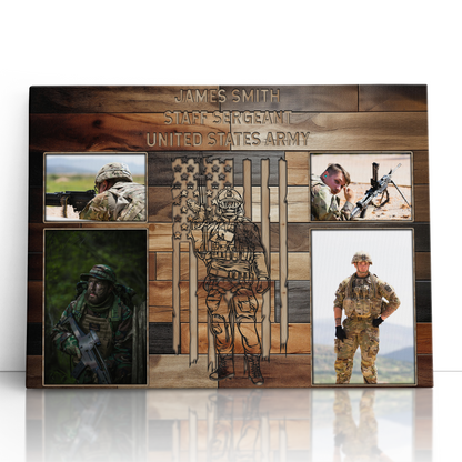 Personalized Military Photo Collage