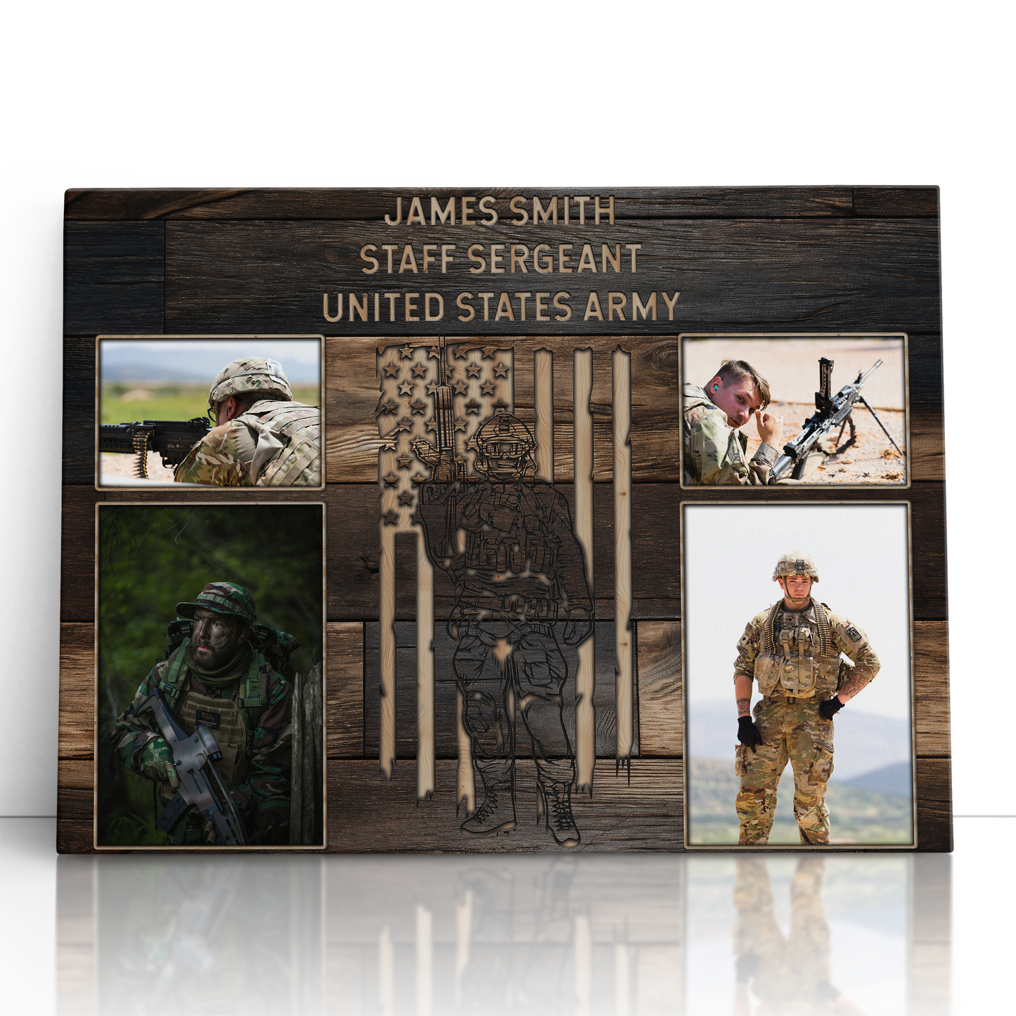 Personalized Military Photo Collage