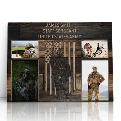 Personalized Military Photo Collage
