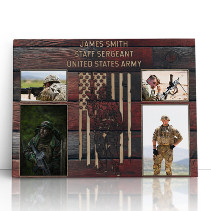 Personalized Military Photo Collage