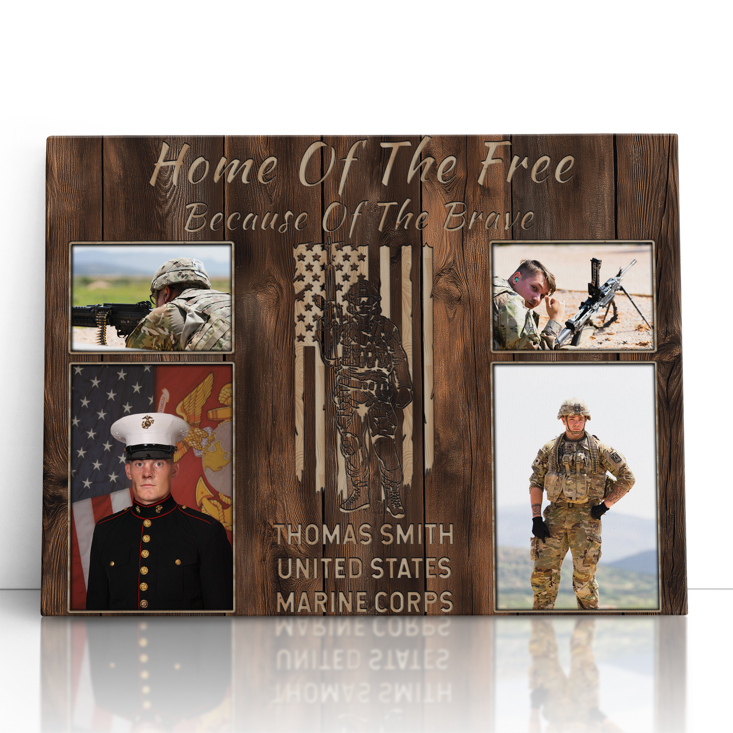 Home Of The Free Military Photo Collage