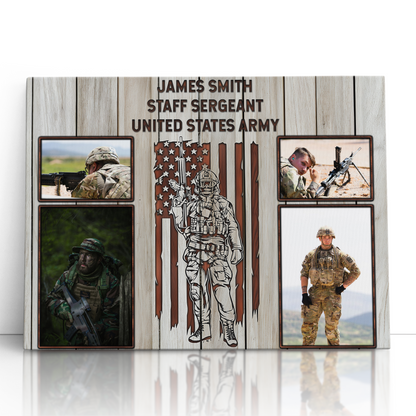 Personalized Military Photo Collage