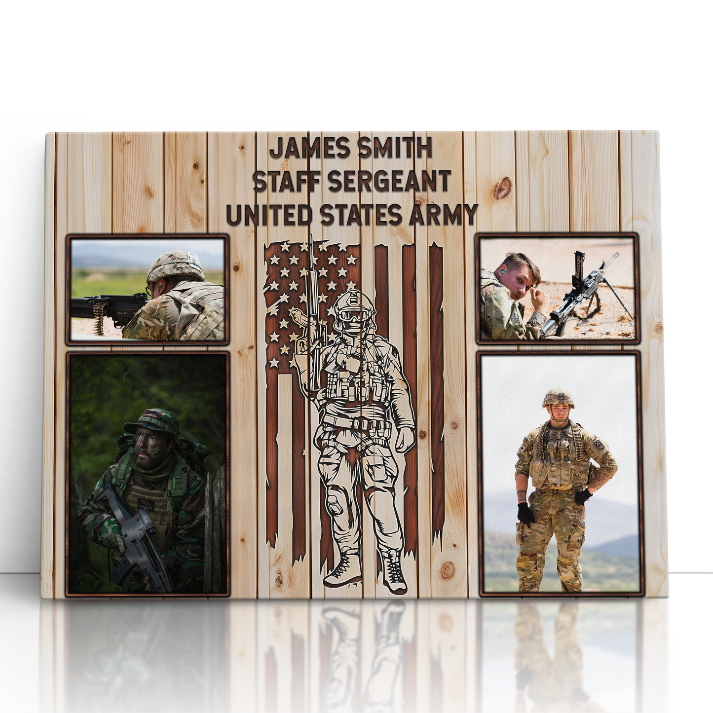 Personalized Military Photo Collage