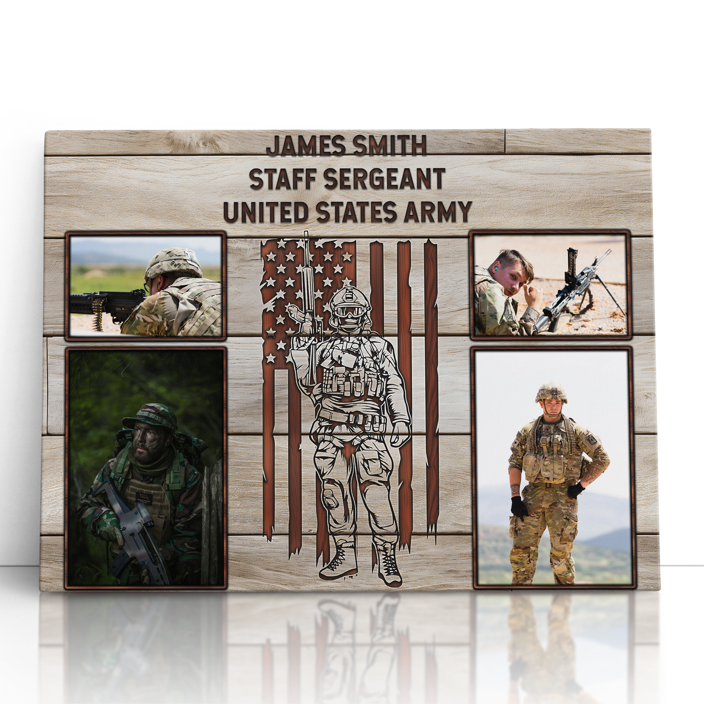 Personalized Military Photo Collage