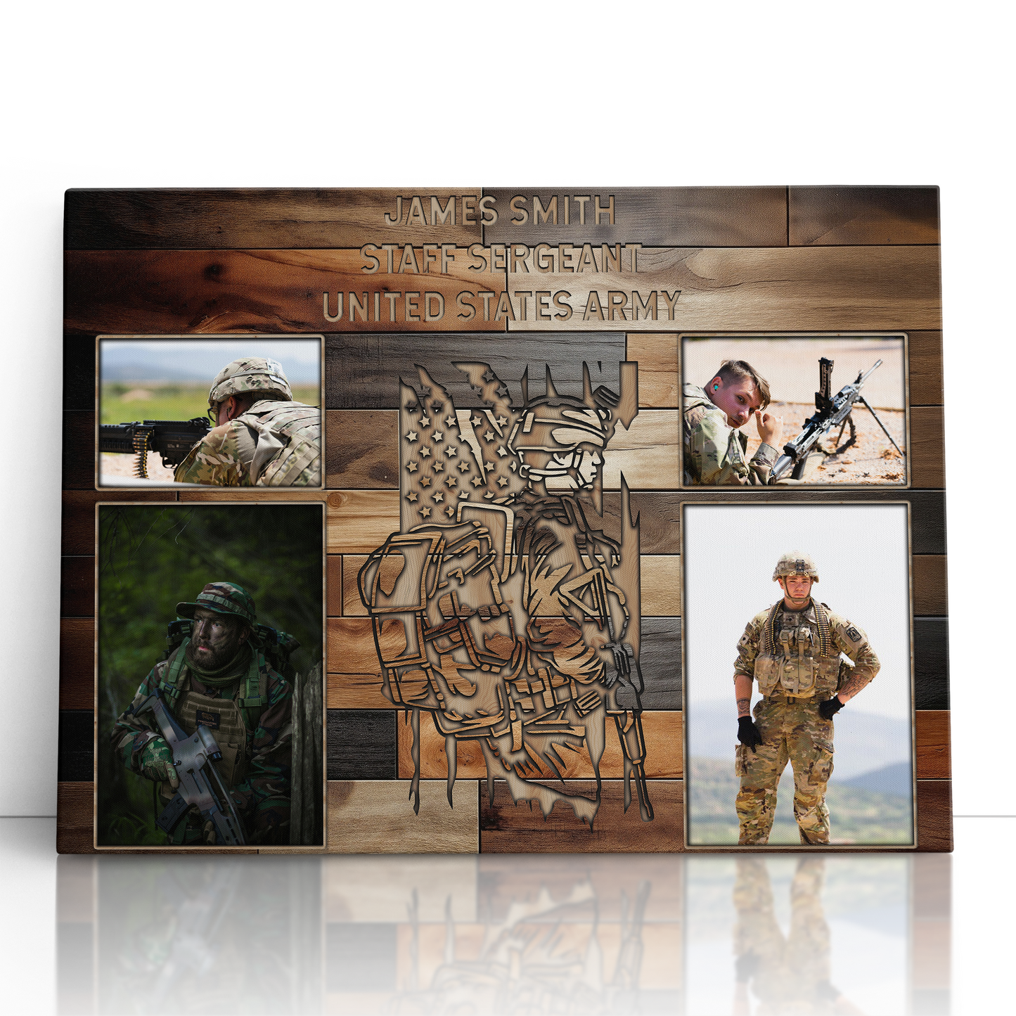 Personalized Military Photo Collage