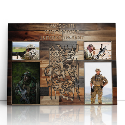 Personalized Military Photo Collage