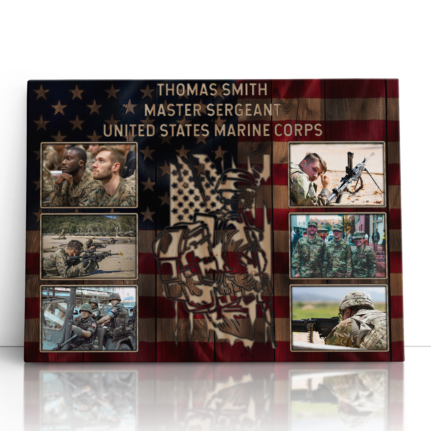 Personalized Military Photo Collage