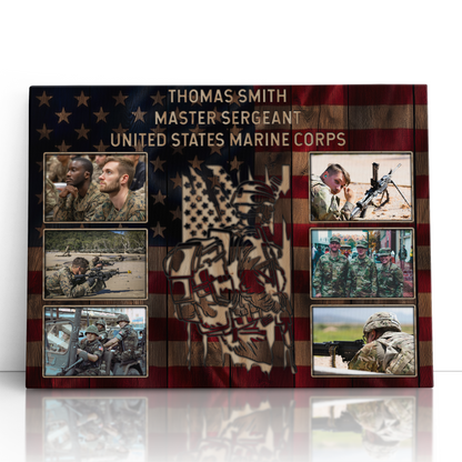 Personalized Military Photo Collage