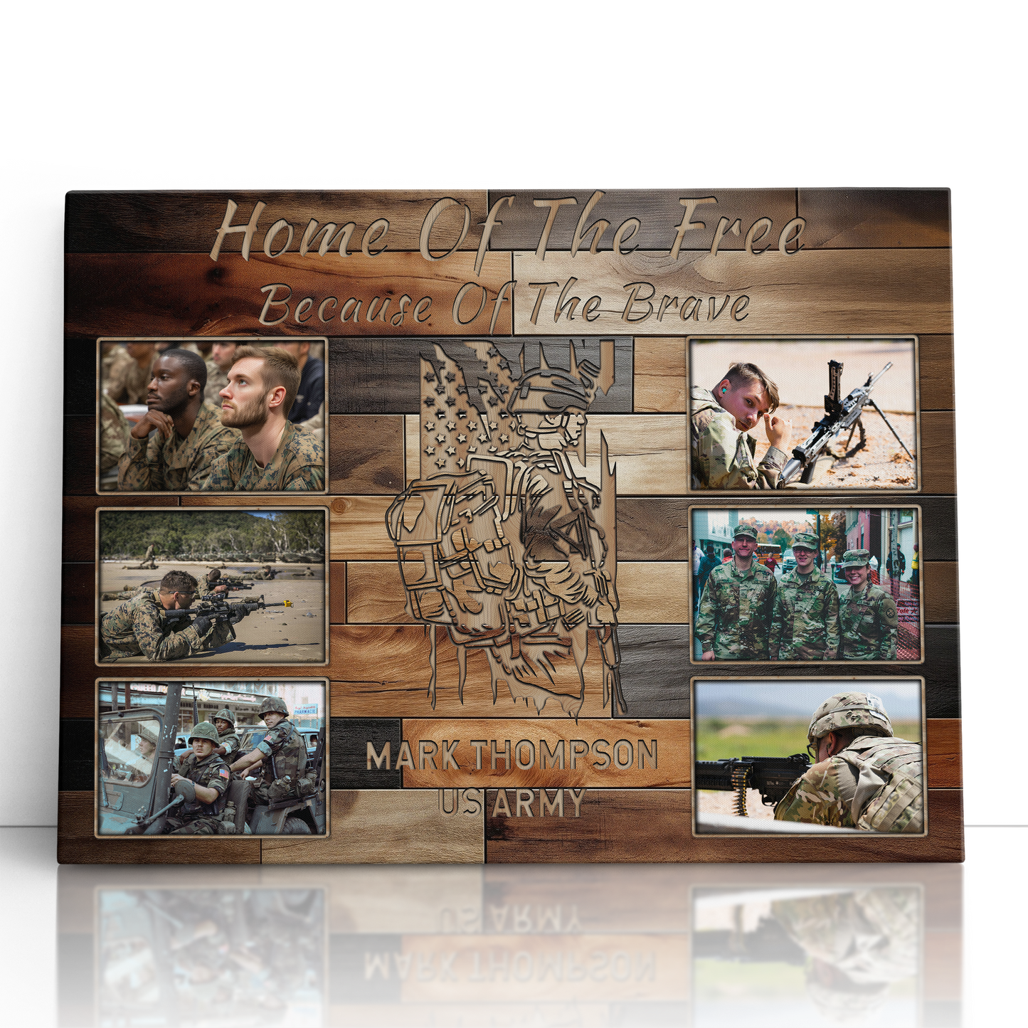Home Of The Free Military Photo Collage