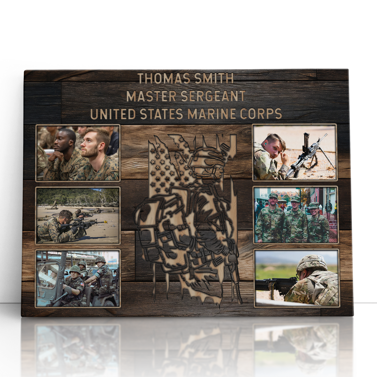 Personalized Military Photo Collage