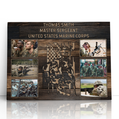 Personalized Military Photo Collage