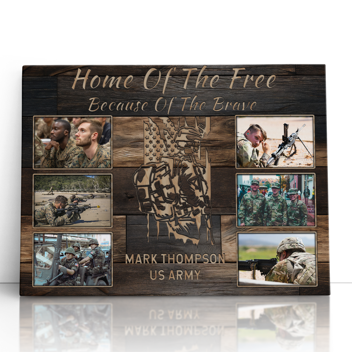 Home Of The Free Military Photo Collage