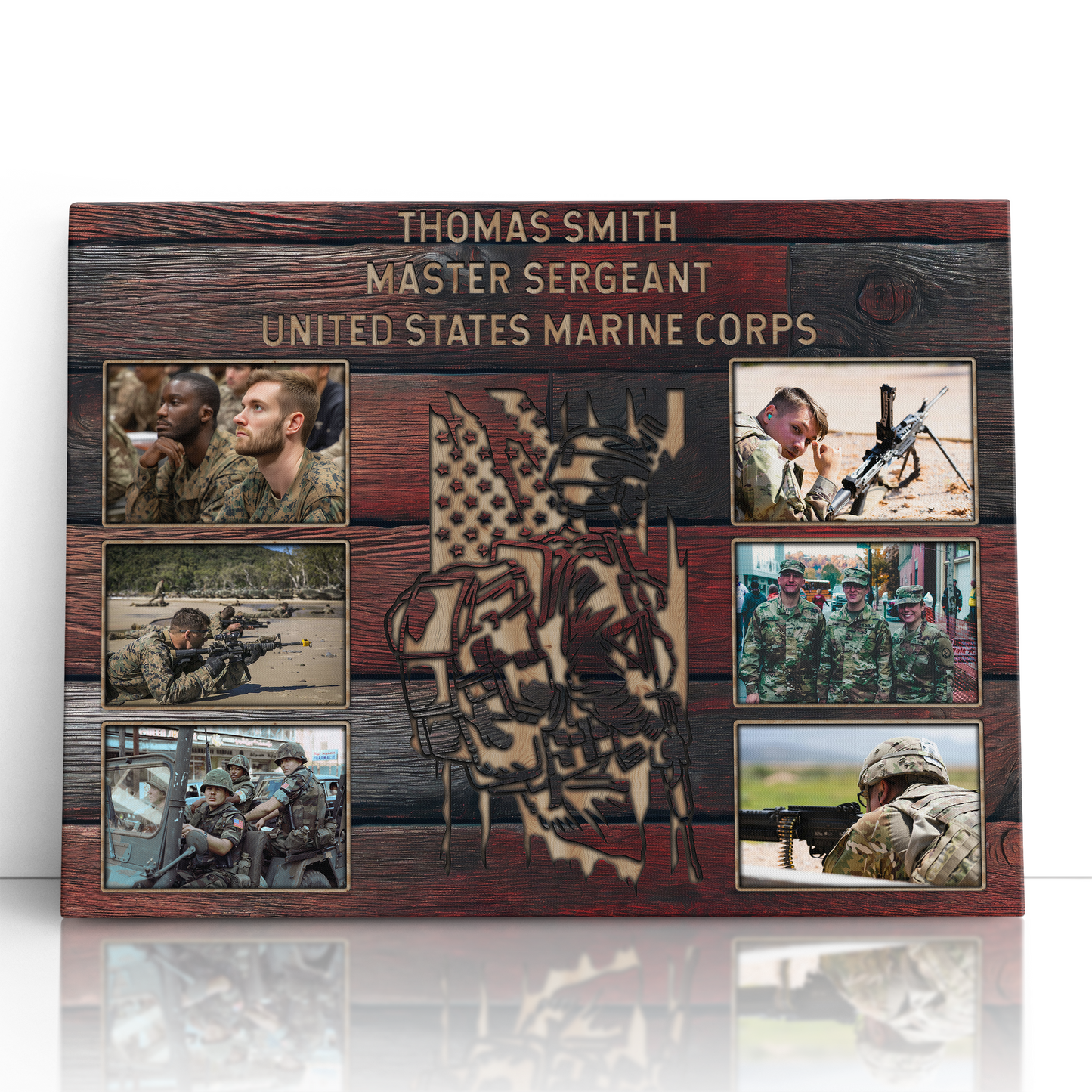 Personalized Military Photo Collage