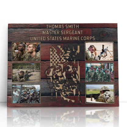 Personalized Military Photo Collage