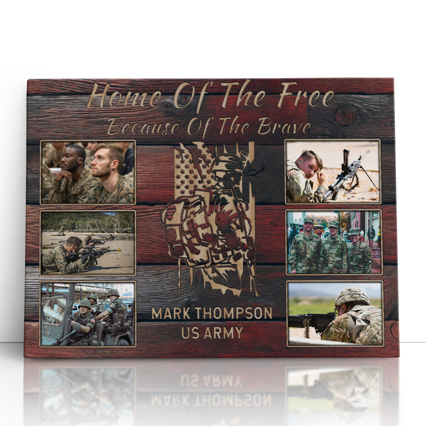 Home Of The Free Military Photo Collage