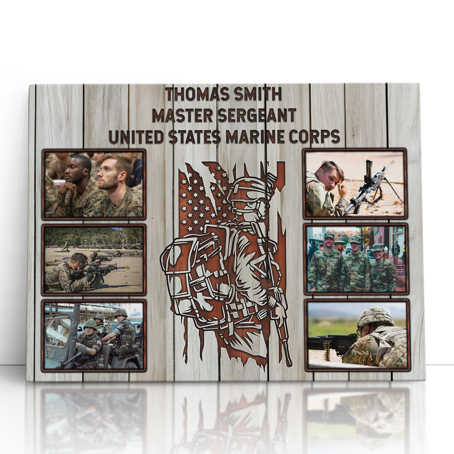 Personalized Military Photo Collage
