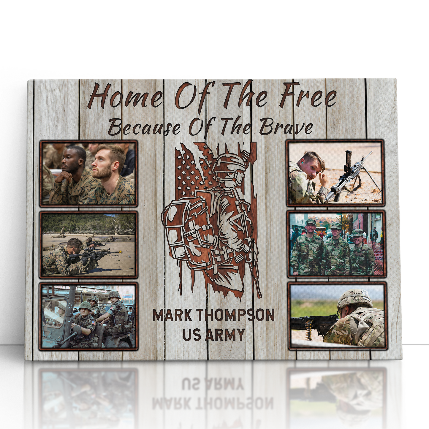 Home Of The Free Military Photo Collage