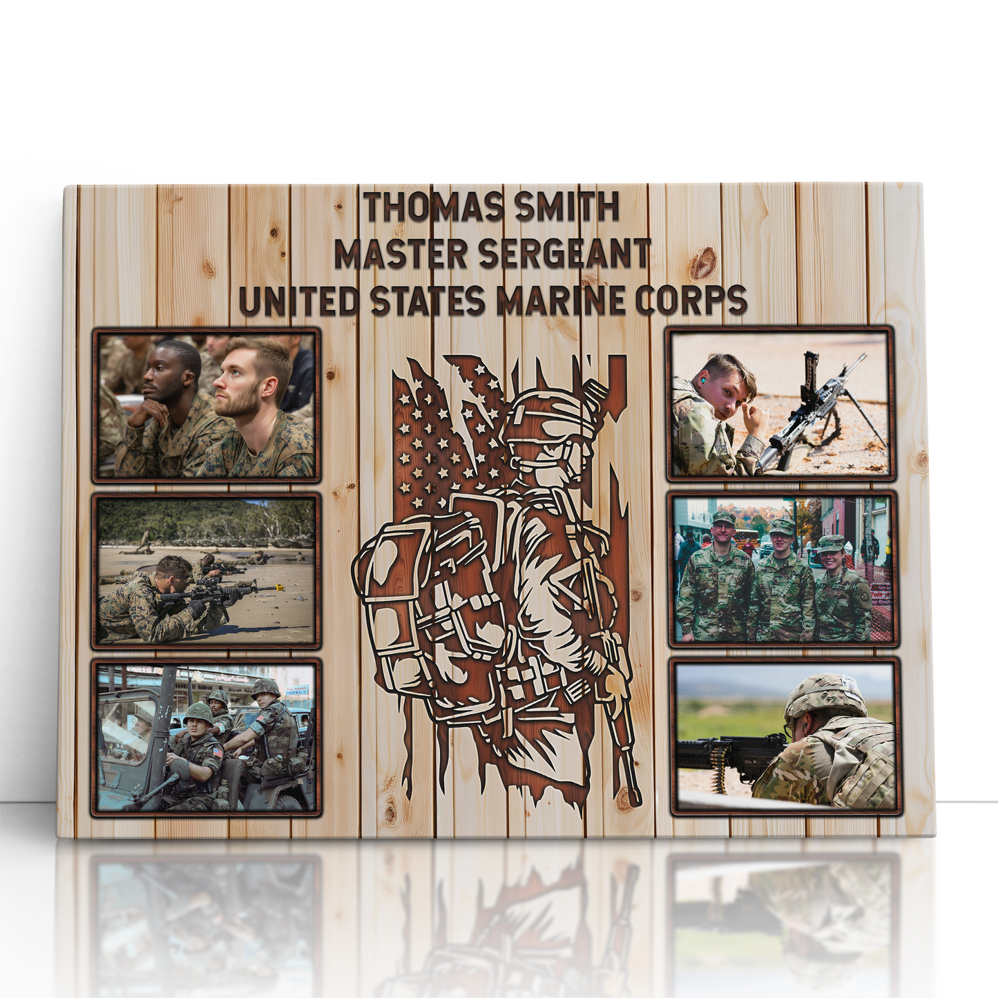Personalized Military Photo Collage