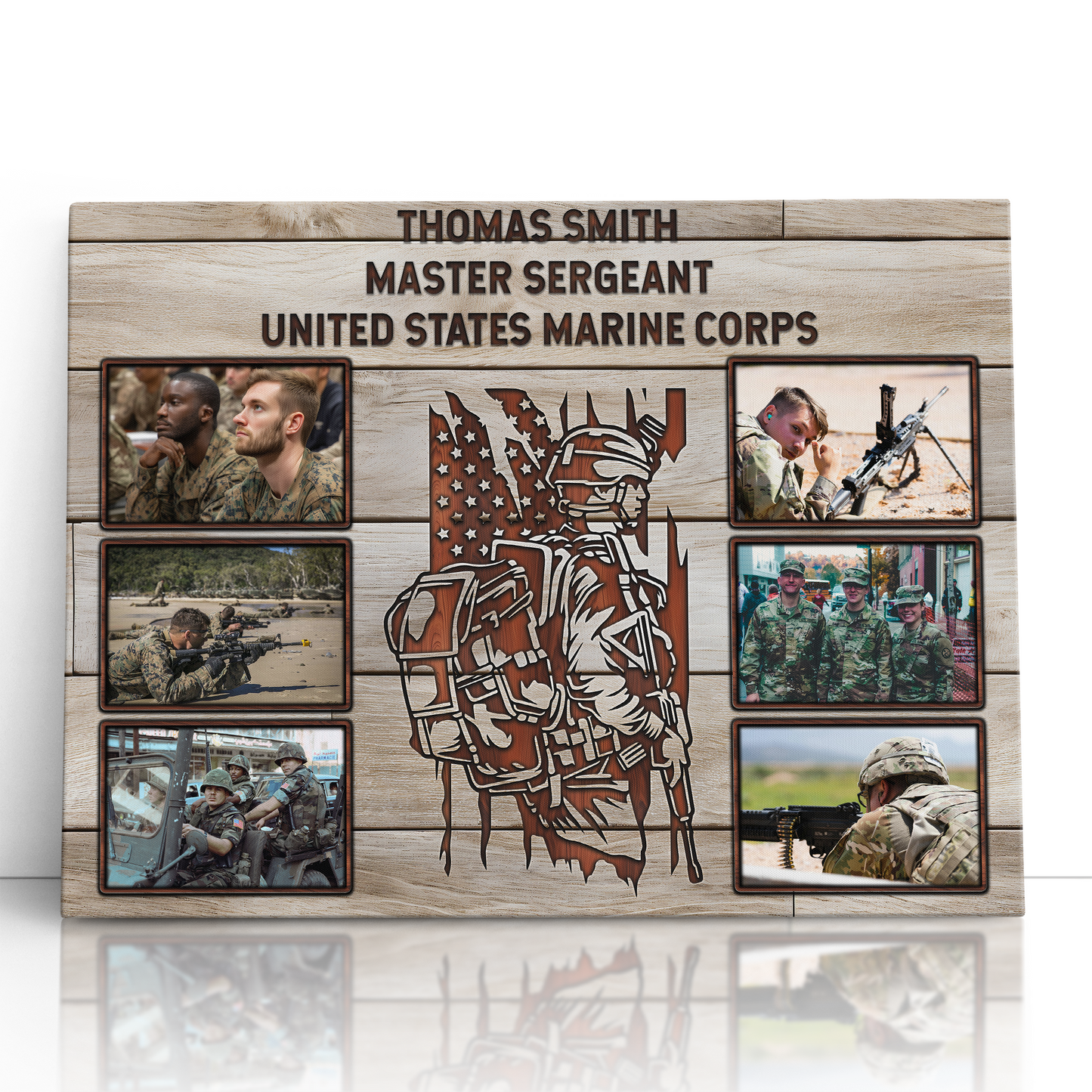 Personalized Military Photo Collage
