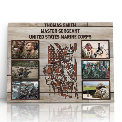 Personalized Military Photo Collage