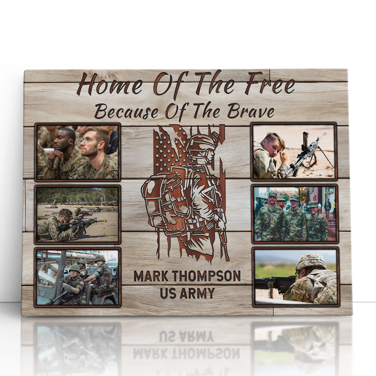 Home Of The Free Military Photo Collage