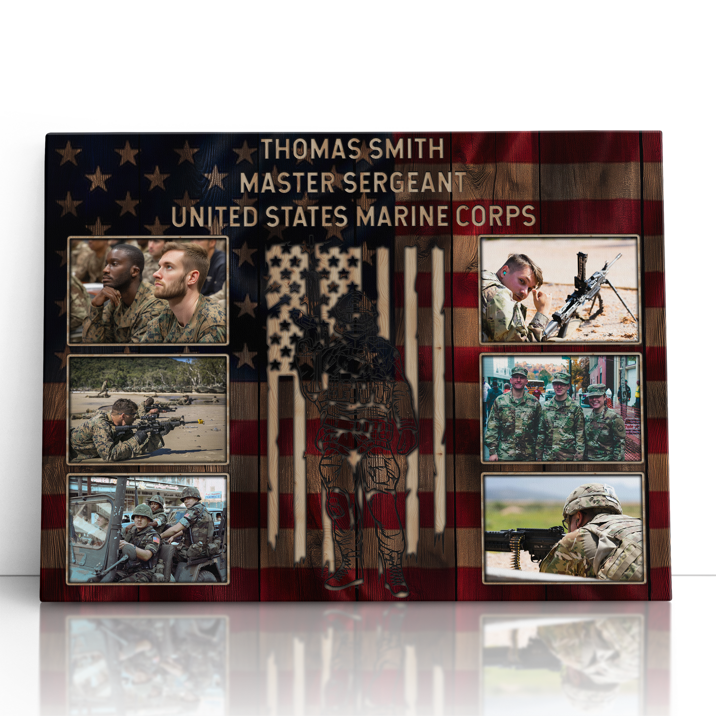 Personalized Military Photo Collage