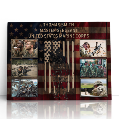 Personalized Military Photo Collage
