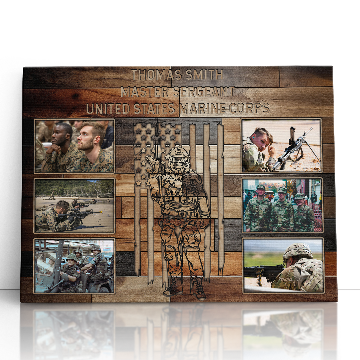 Personalized Military Photo Collage