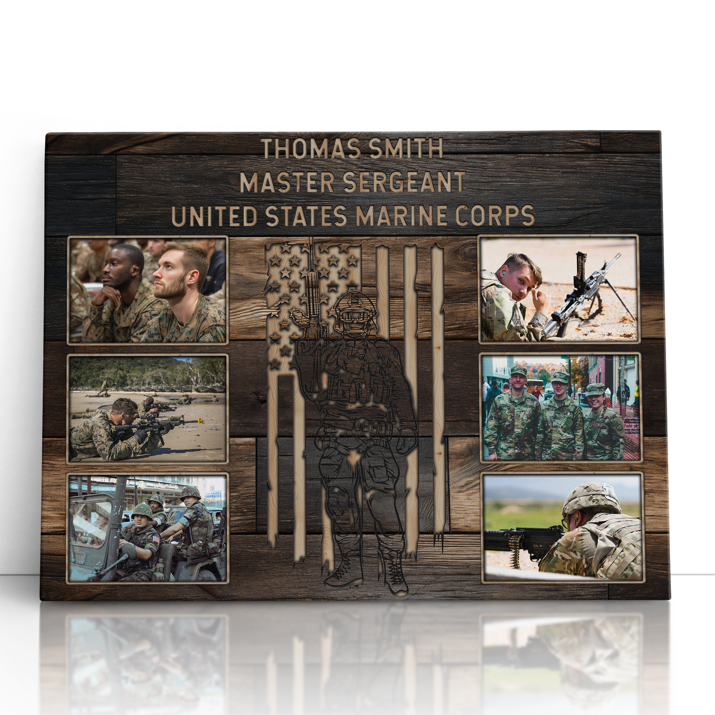 Personalized Military Photo Collage