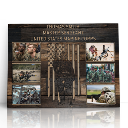 Personalized Military Photo Collage