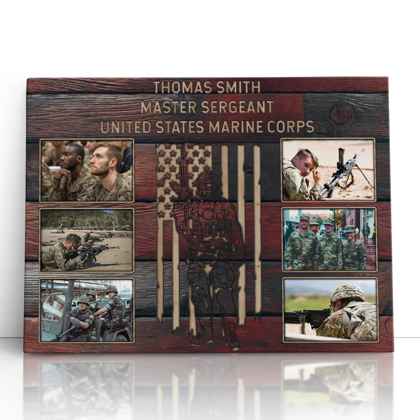 Personalized Military Photo Collage