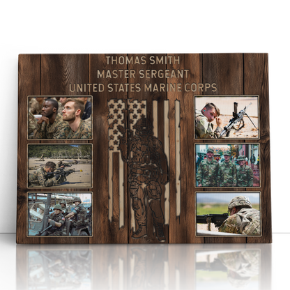 Personalized Military Photo Collage