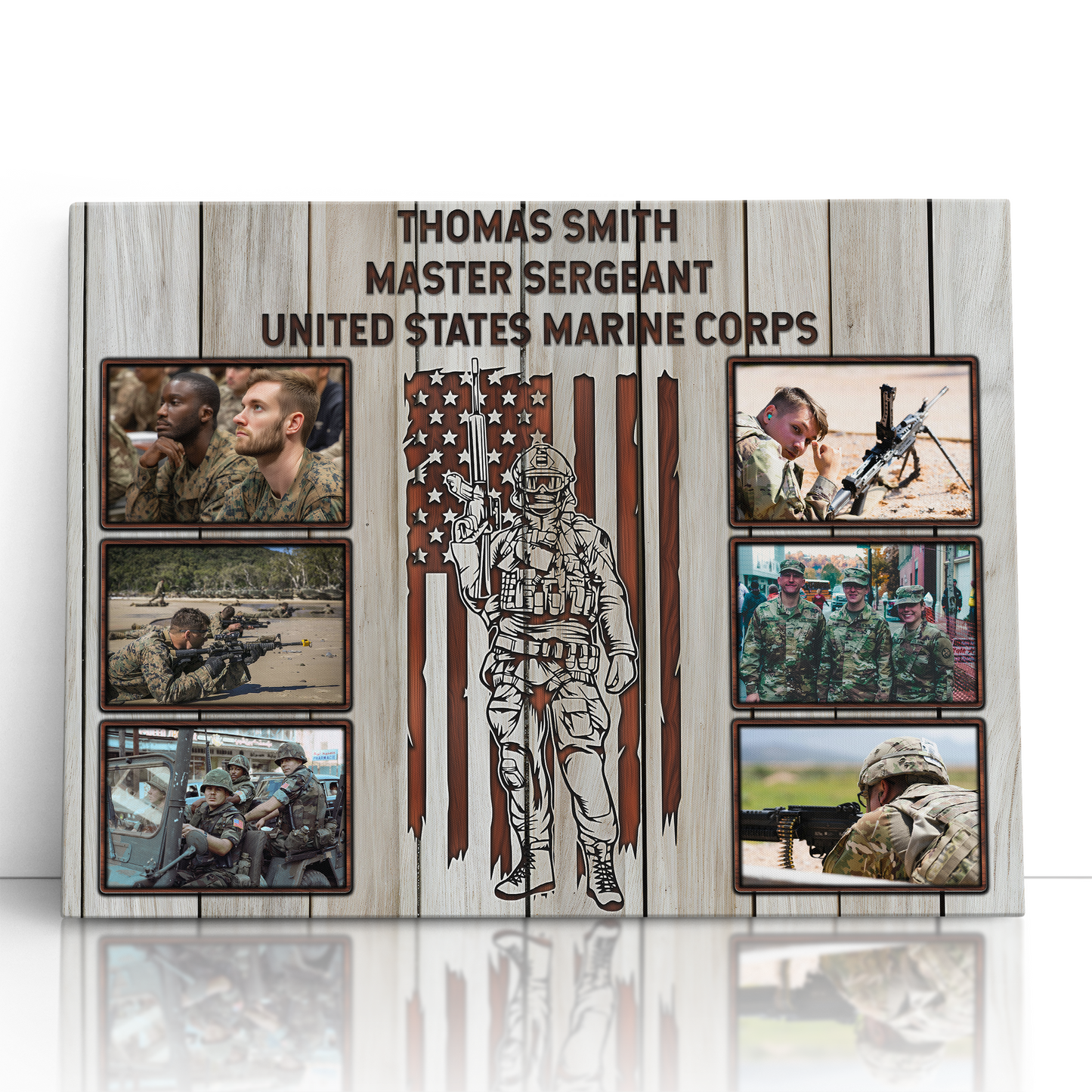 Personalized Military Photo Collage