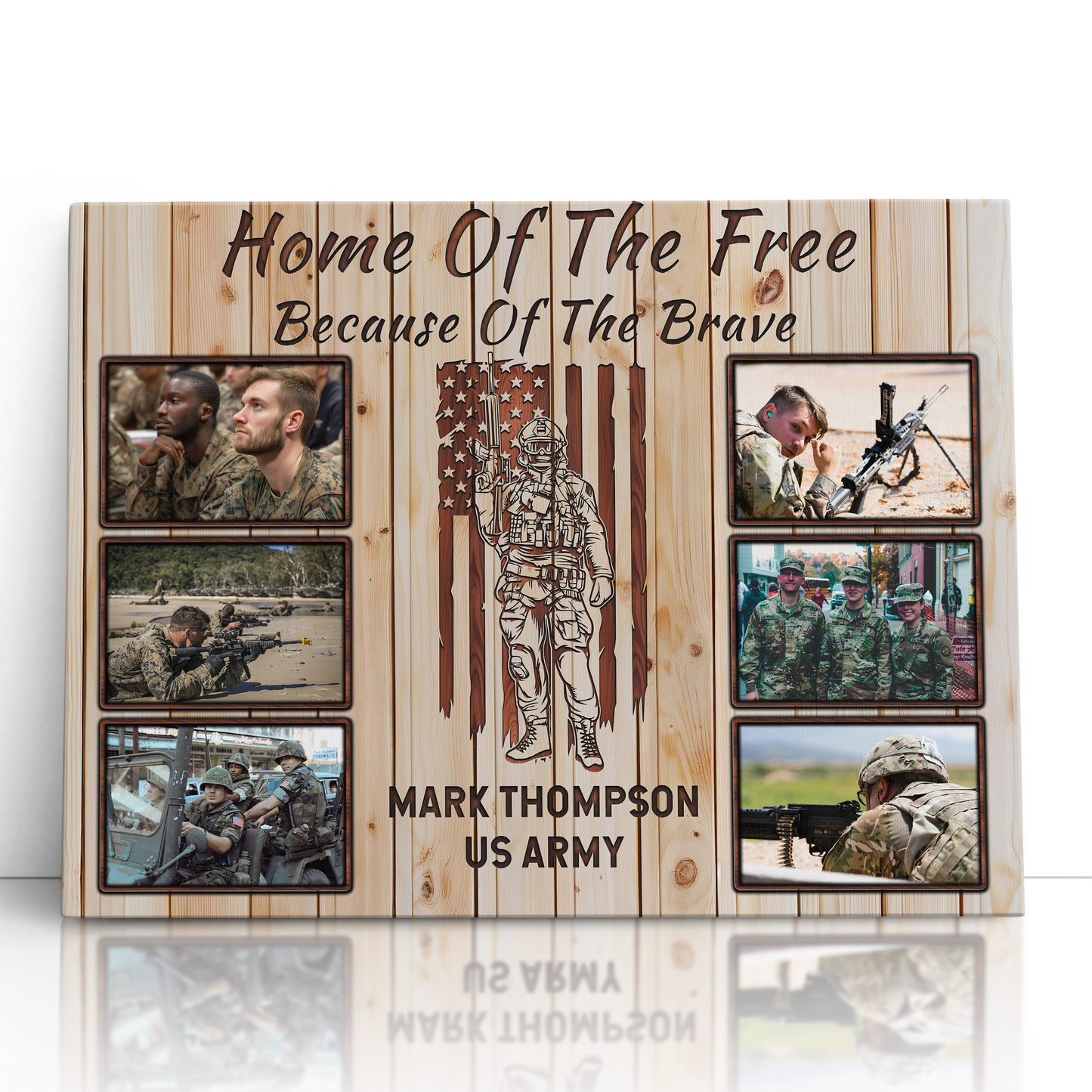 Home Of The Free Military Photo Collage