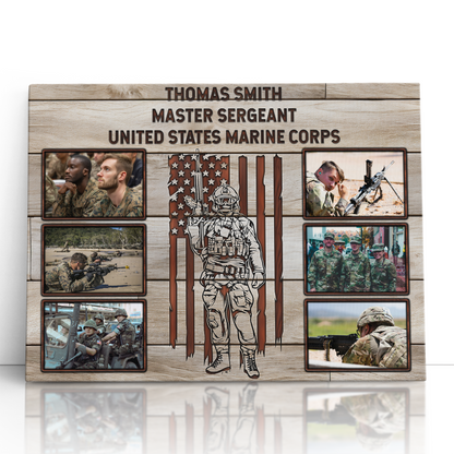 Personalized Military Photo Collage