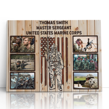 Personalized Military Photo Collage