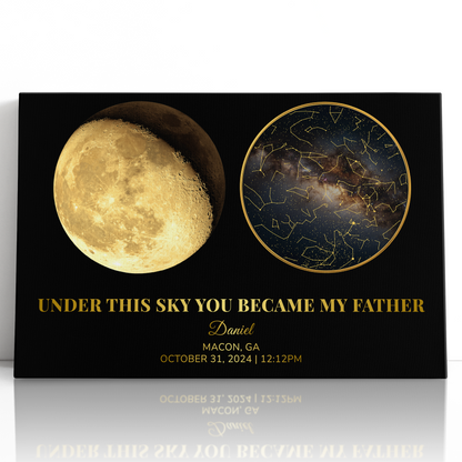 The Moon & Stars Personalized Gift For Dad