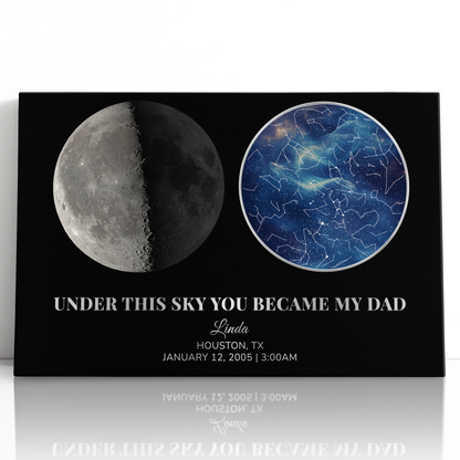 The Moon & Stars Personalized Gift For Dad
